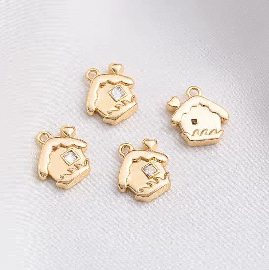 [WG1146]  Christmas spacers charms pendants for jewelry diy