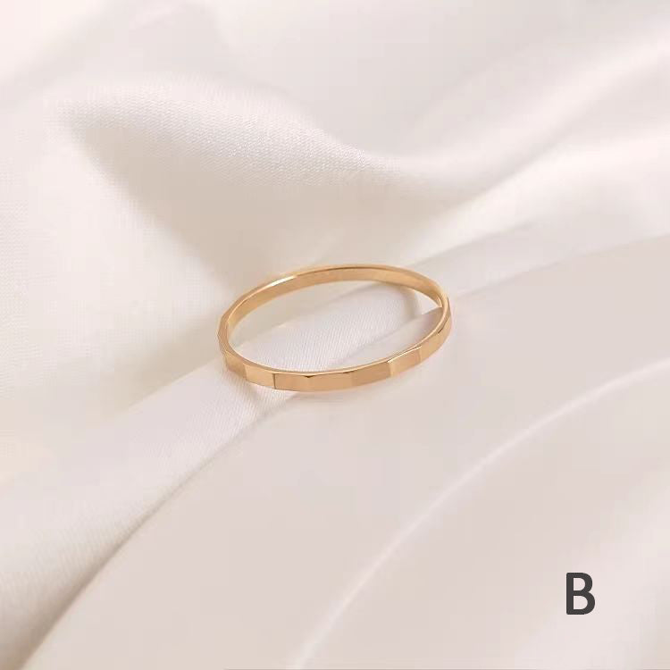 WG1083 Multi Engraved Copper Rings for Jewelry DIY