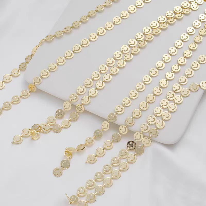 [WG1182] 1M smile chain for jewelry diy