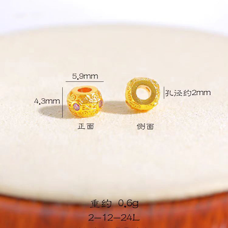 [WG1195] Zircon rainbow spacers for Jewelry diy charms