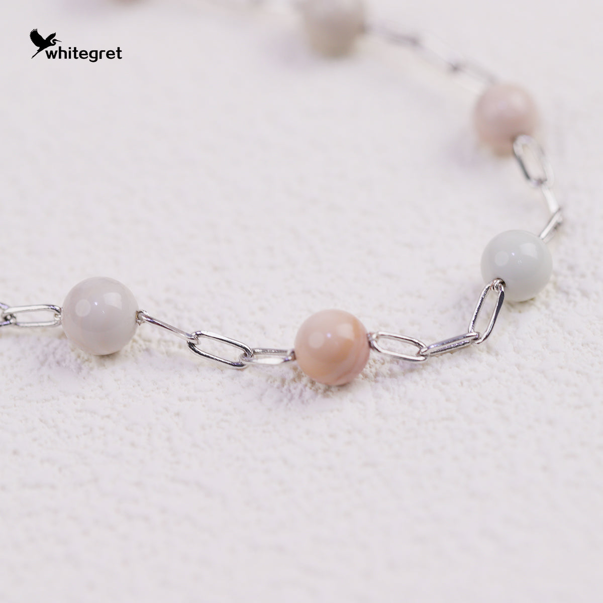 [WG0181] Handmade Alashan Agate Necklace Bracelet or combo set
