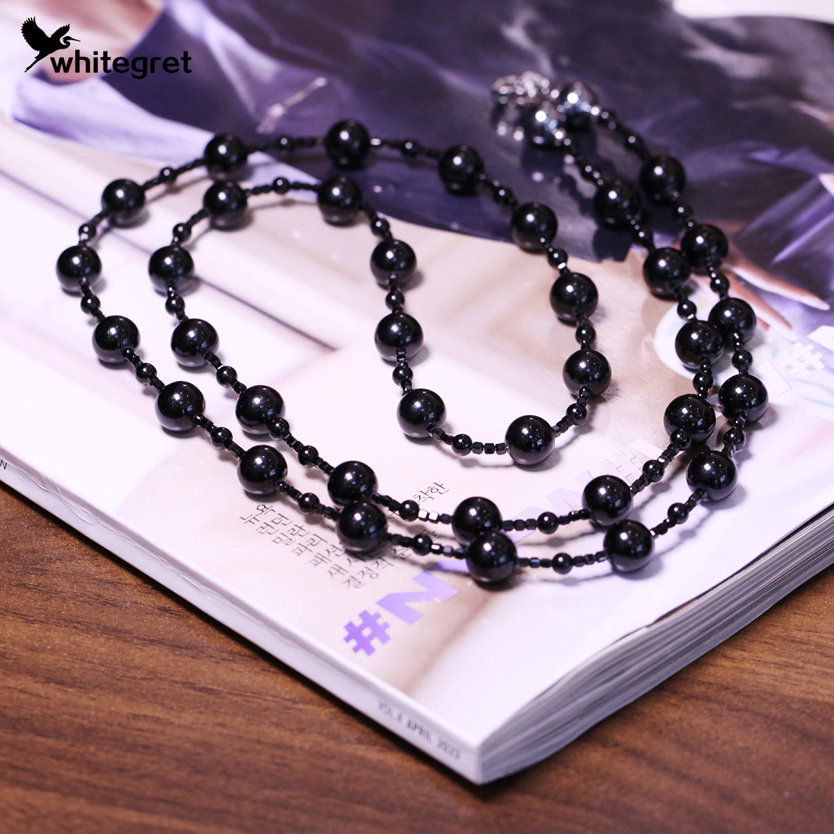 [WG0065] Black Tourmaline Necklace new original handmade design 2024 diy fashion jewelry girl Birthday Daily gifts