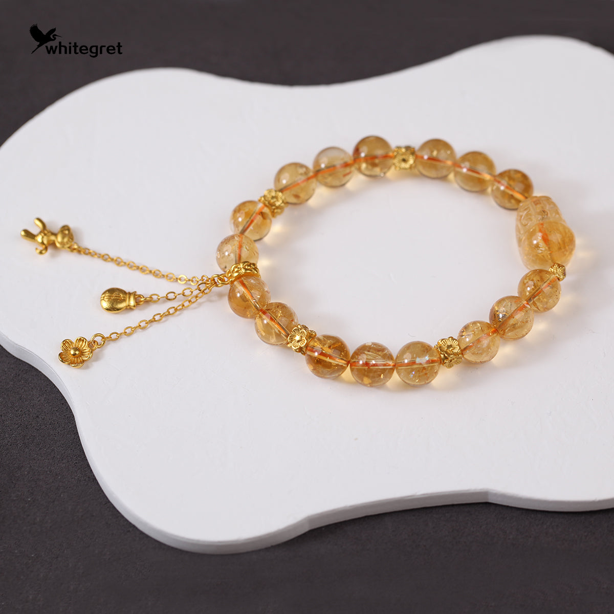 [WG0140] High Quality Natural Crystal Citrine Bracelet