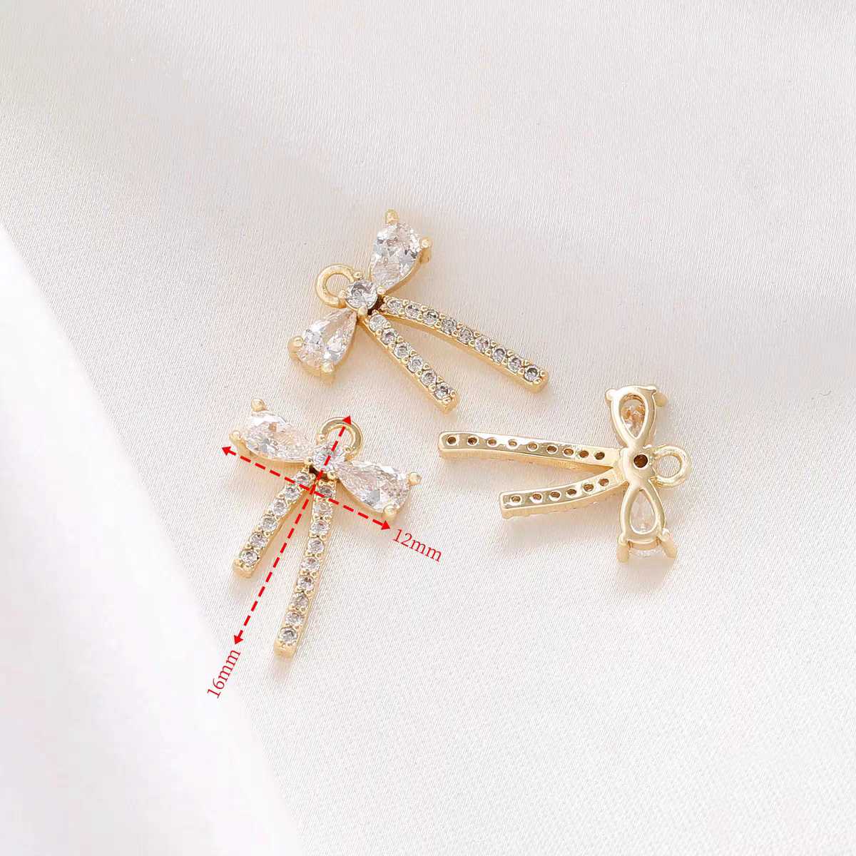 [WG1174] bow spacers & charms & pendants for jewelry diy