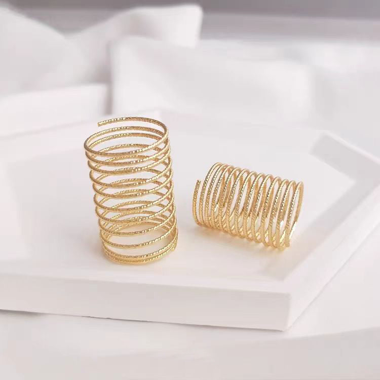 WG1082  Engraved Memory wire for Ring DIY