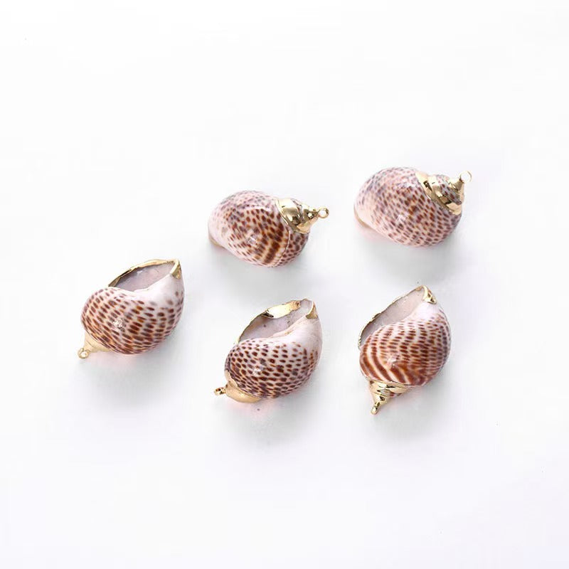 [WG1111] Natural whelks pendant for jewelry diy-10PCS