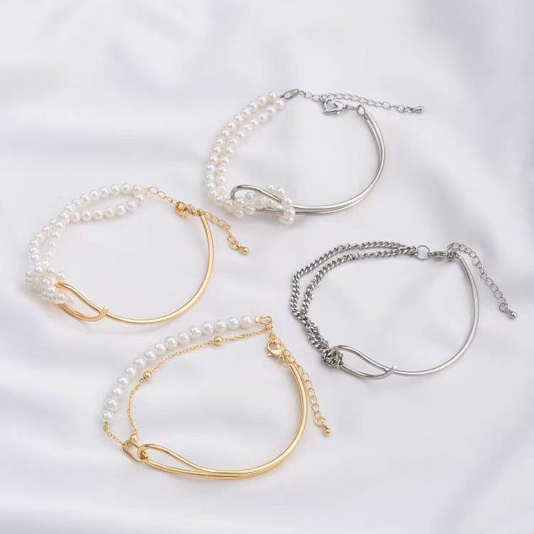 WG1079  Fadeless Half Loop Bangle for jewelry DIY