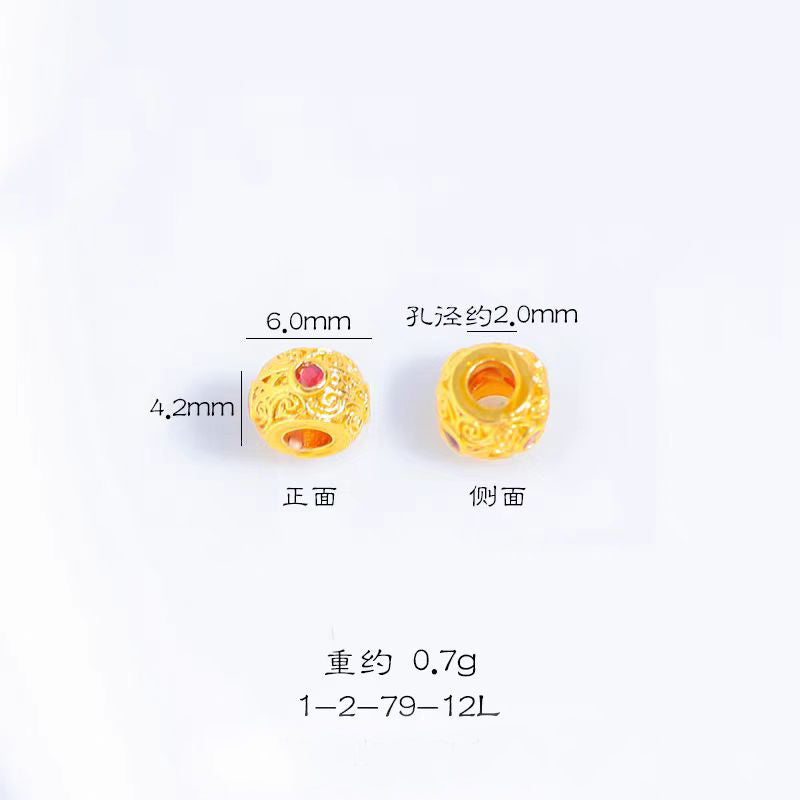 [WG1195] Zircon rainbow spacers for Jewelry diy charms