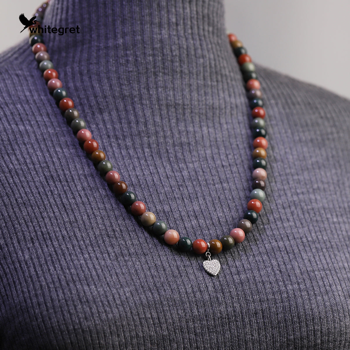 [WG0208] Customized high-quality natural gemstones for you alashan agate necklace and bracelet