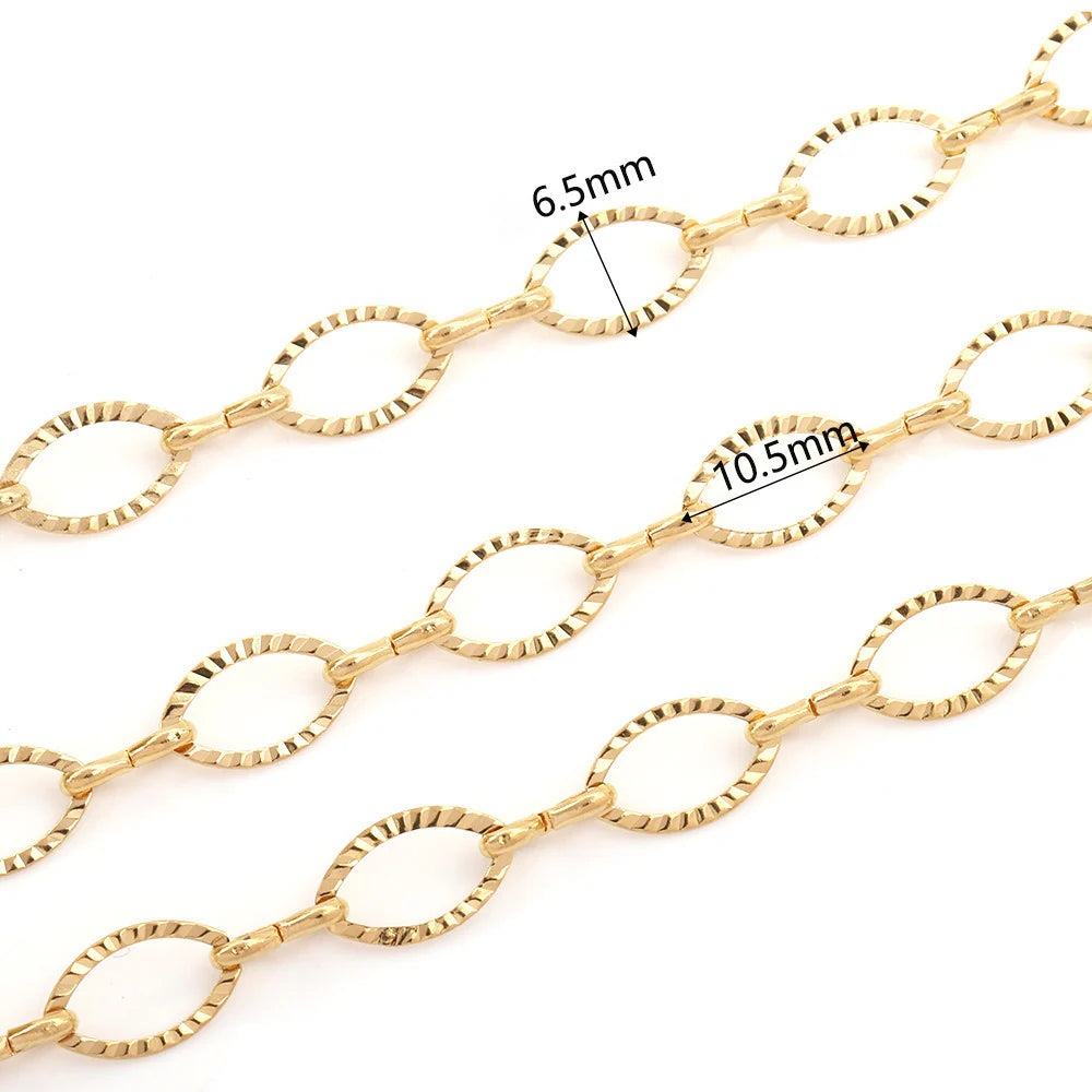 WG1040  Emboss horses eyes-Vacuum Plating Waterproof Stainless steel chain