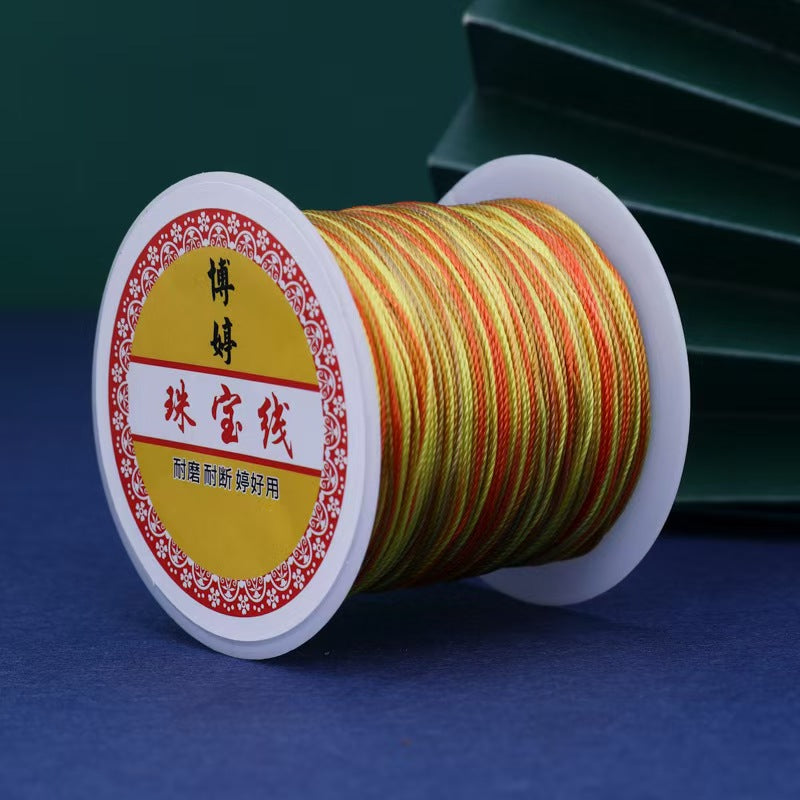 [WG1203] 1Reel Multi  partially dyed strand String for Jewelry diy