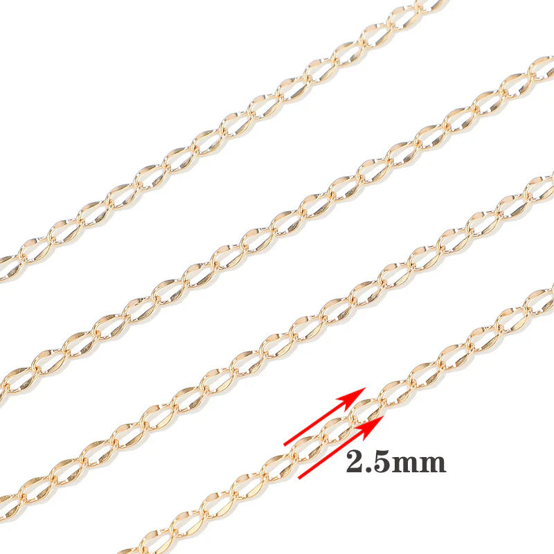 WG1047  Carven extension Chain-Vacuum Plating Waterproof Stainless steel chain
