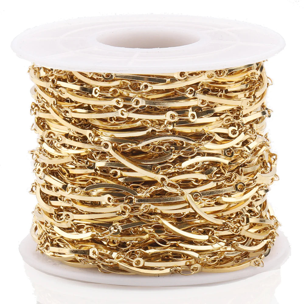 WG1048  Crooked Chain-handmade waterproof stainless steel diy chain