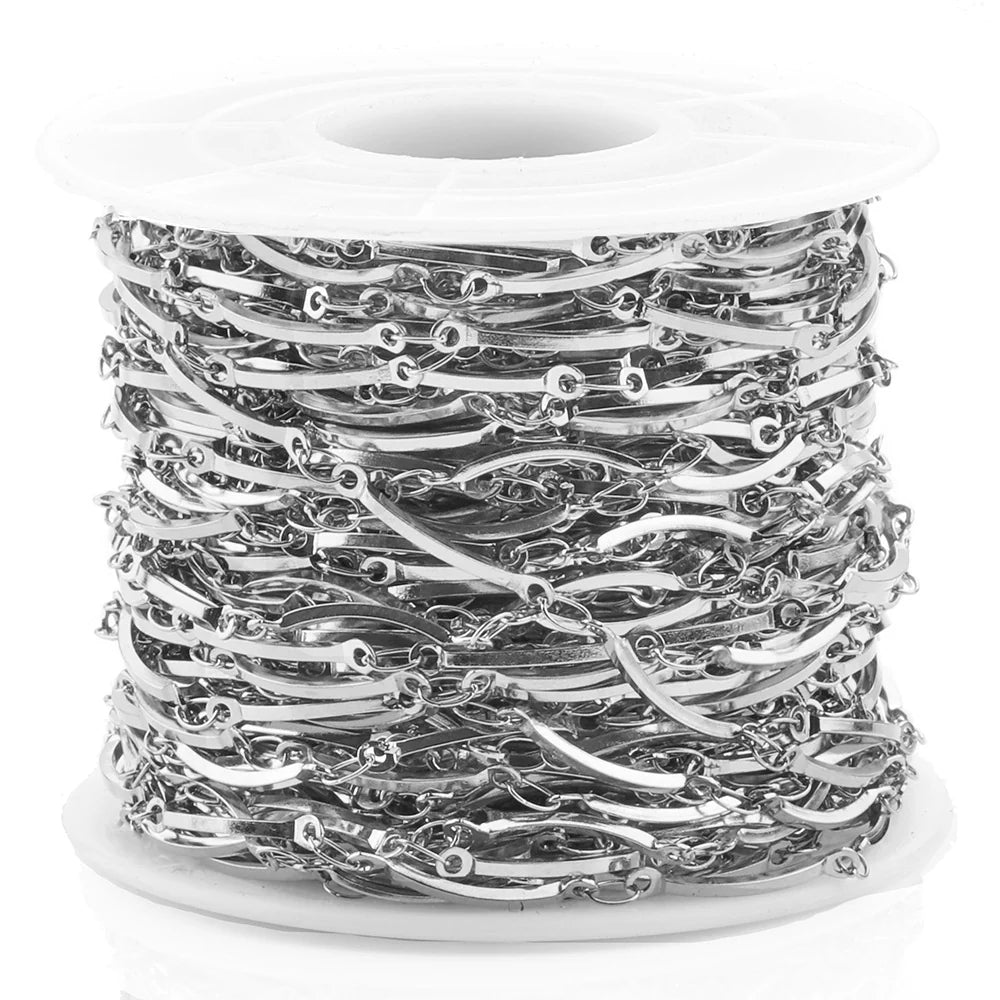 WG1048  Crooked Chain-handmade waterproof stainless steel diy chain