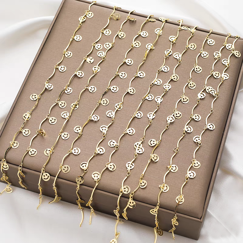 [WG1184] 1M Smile Chain for Jewelry diy
