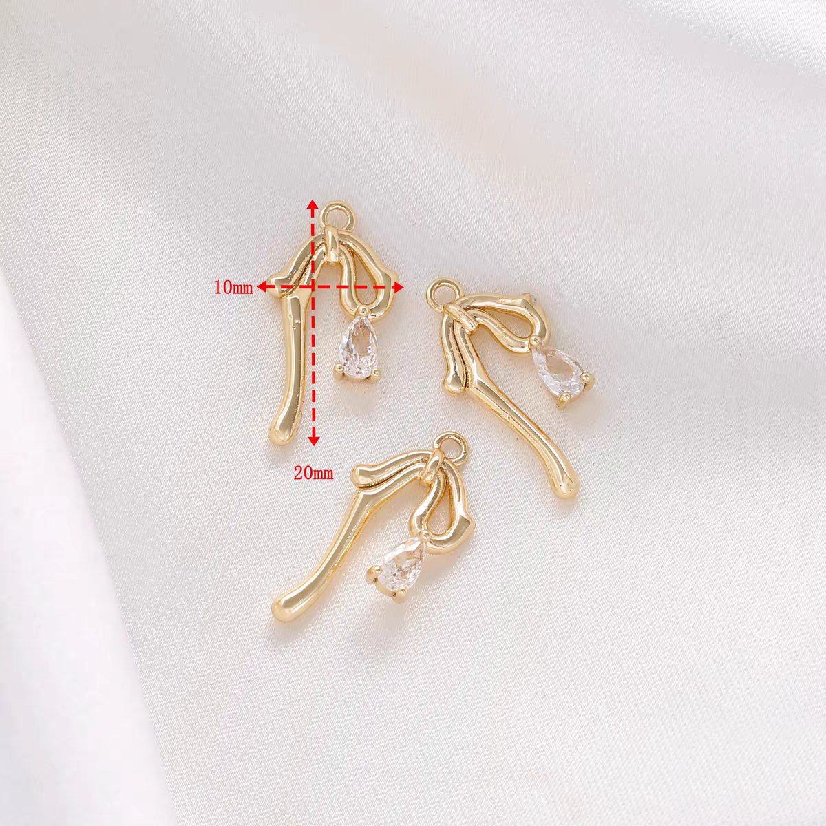 [WG1174] bow spacers & charms & pendants for jewelry diy