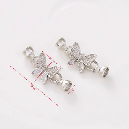 [WG1131] Butterflies shell clasp for jewelry diy