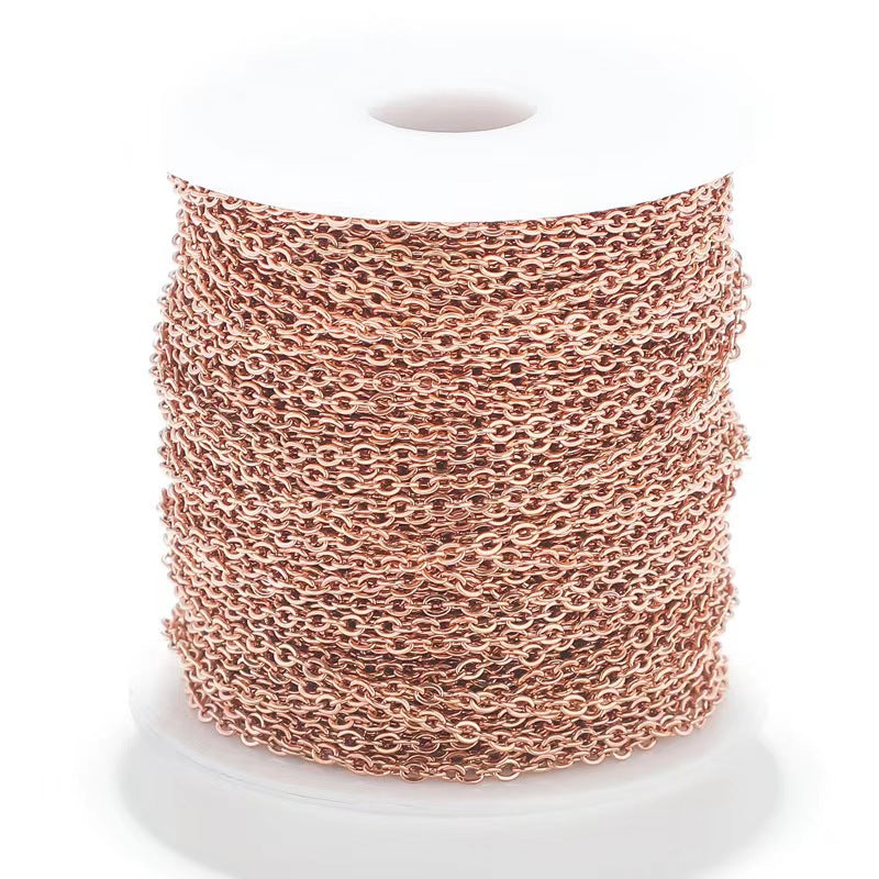 WG1001  Cable Chain-Vacuum Plating Waterproof Stainless steel diy chain