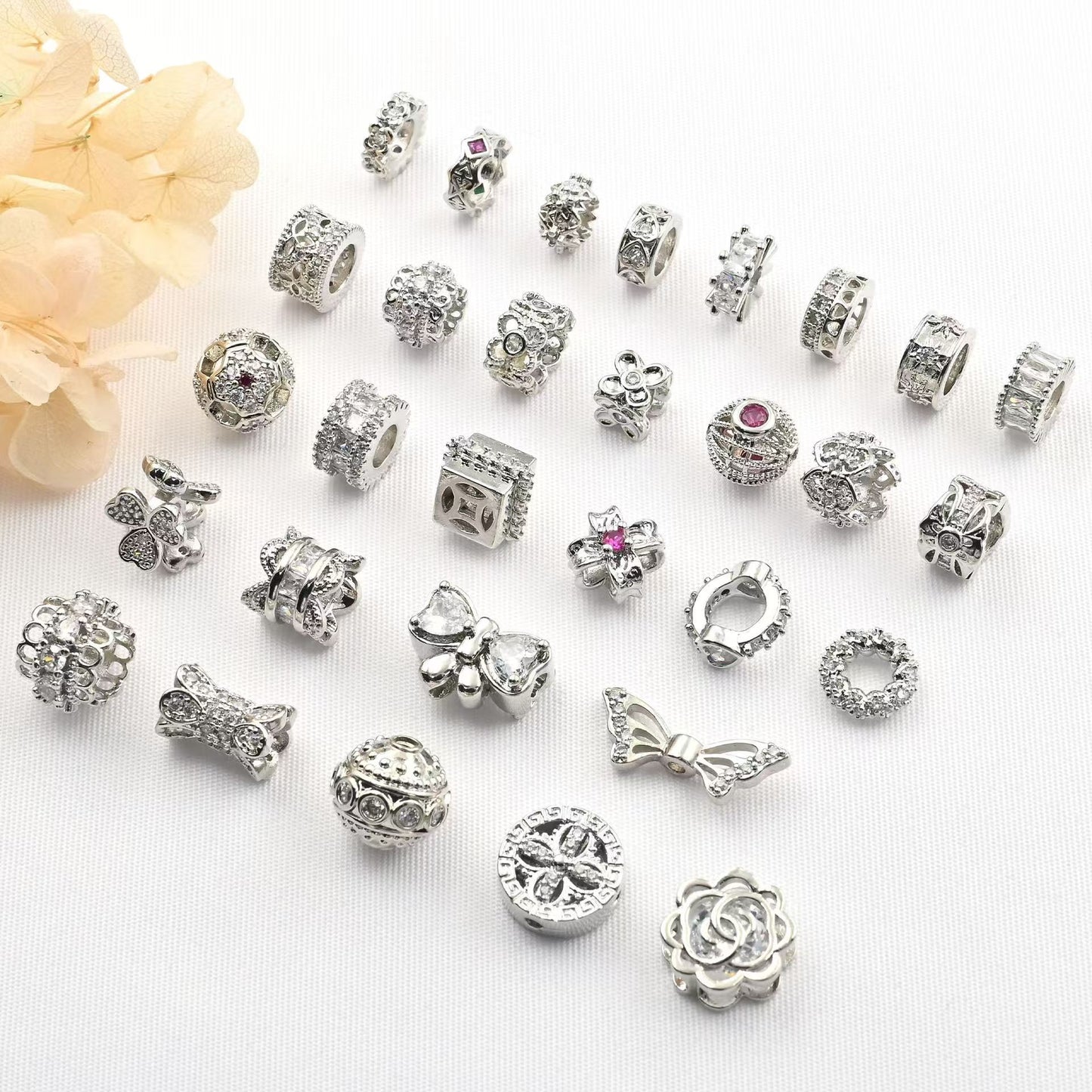 [WG1135] 5pcs silver spacers for jewelry diy
