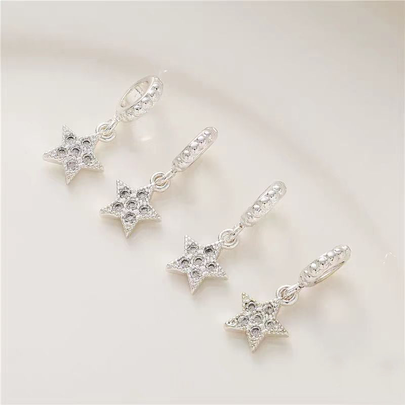 [WG1148] 5PCS/pack star spacer charm pendant for handmade jewelry diy
