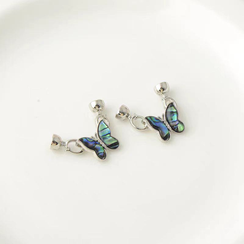 [WG1123] Butterfles shell Clasp with silver or gold color for jewelry diy