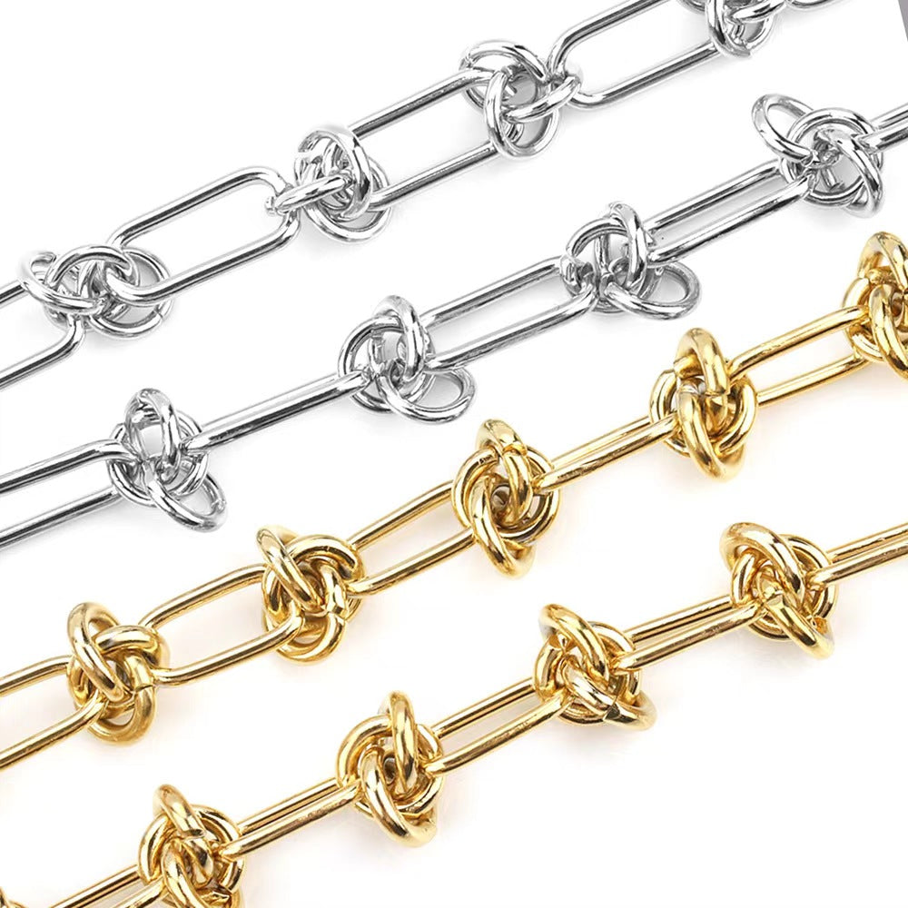 WG1018  Knot chain-Vacuum Plating Waterproof Stainless steel DIY chain