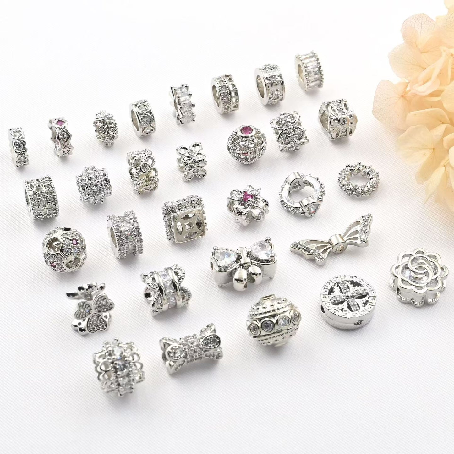 [WG1135] 5pcs silver spacers for jewelry diy