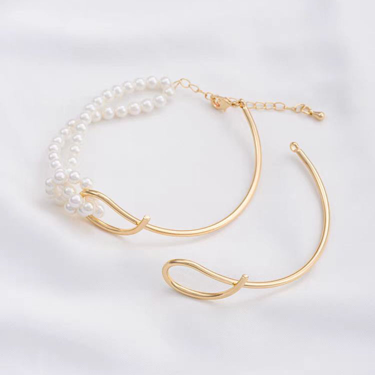 WG1079  Fadeless Half Loop Bangle for jewelry DIY