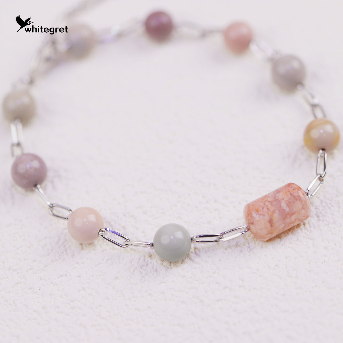 [WG0181] Handmade Alashan Agate Necklace Bracelet or combo set