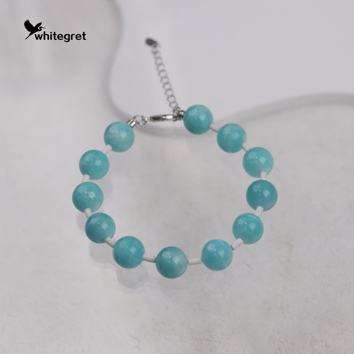 [WG0200] Amazonite & magnesite Necklace and Bracelet