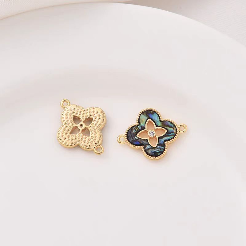 [WG1214] 14K Four Leaf Charm & Pendant