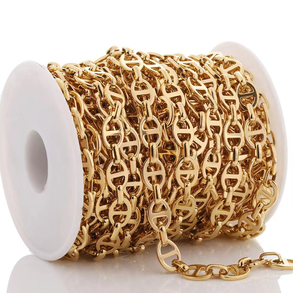 WG1003  Anchor chain-Vacuum Plating Waterproof Stainless steel DIY chain