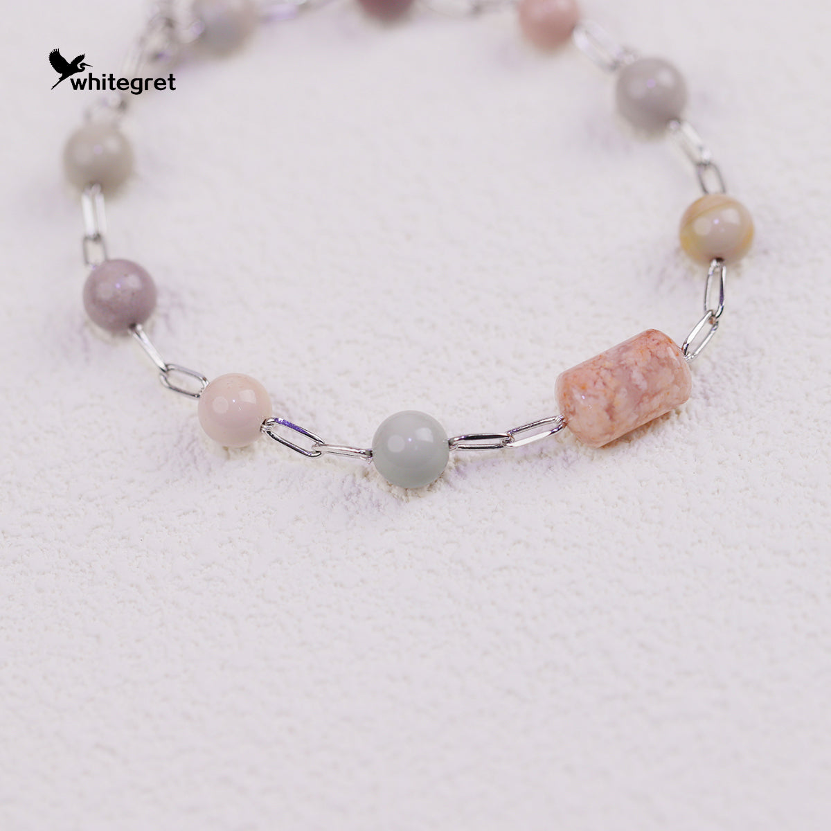 [WG0181] Handmade Alashan Agate Necklace Bracelet or combo set