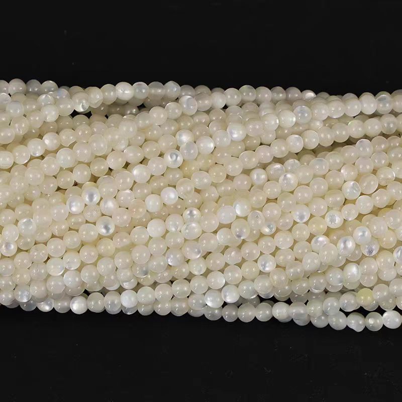 [WG1102] Pearl shell  round beads 1 string for jewelry diy