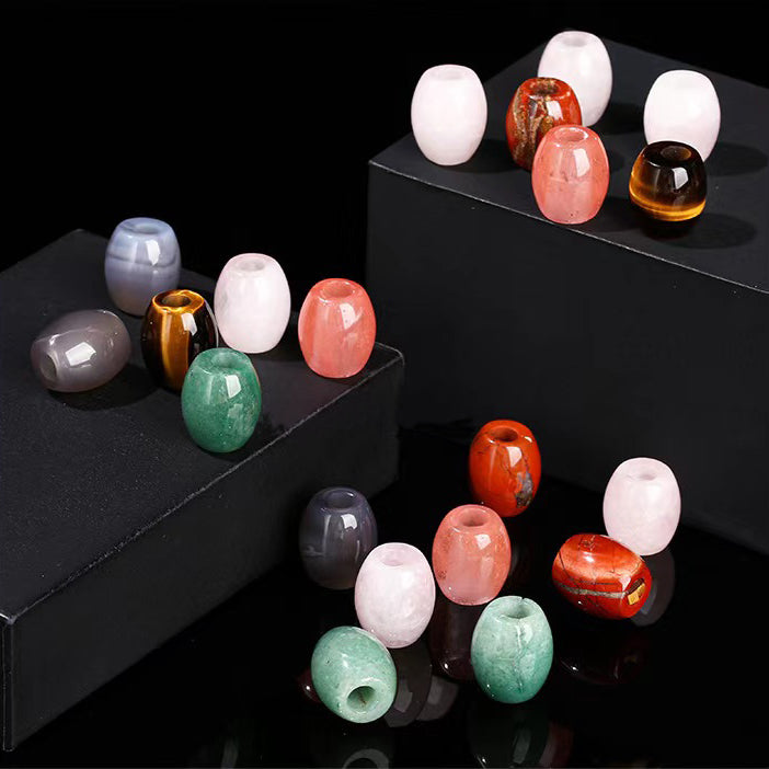 WG1073   Natural Crystal bucket bead diy Charms