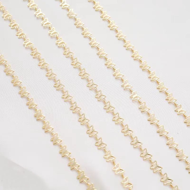[WG1156] 1M butterfly chain-vacuum plating waterproof chain