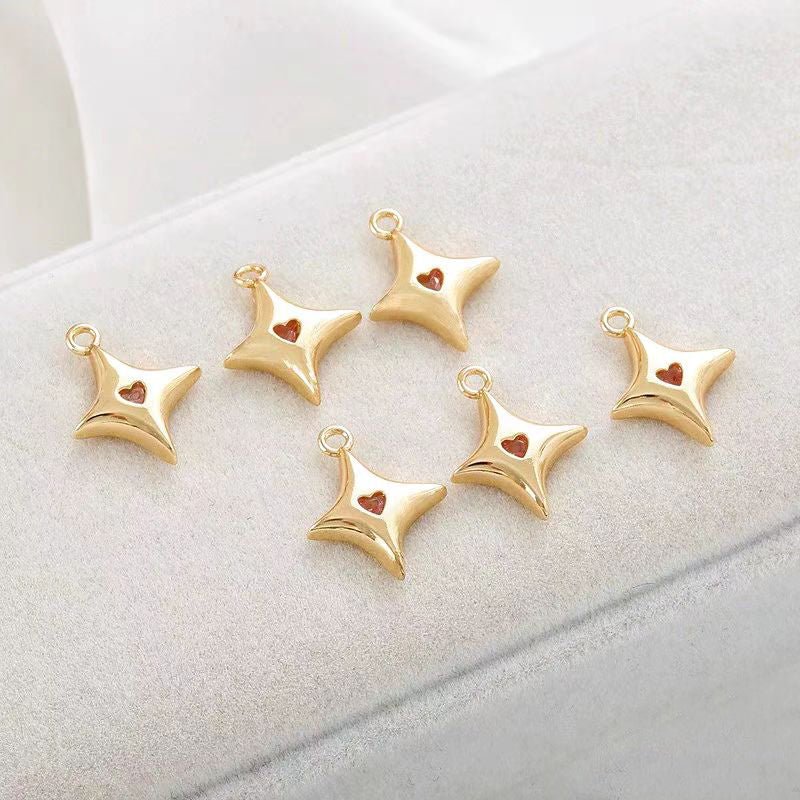[WG1153] 1PCS Star spacer charm pendant for jewelry diy