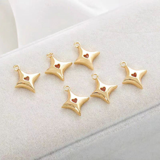 [WG1153] 1PCS Star spacer charm pendant for jewelry diy