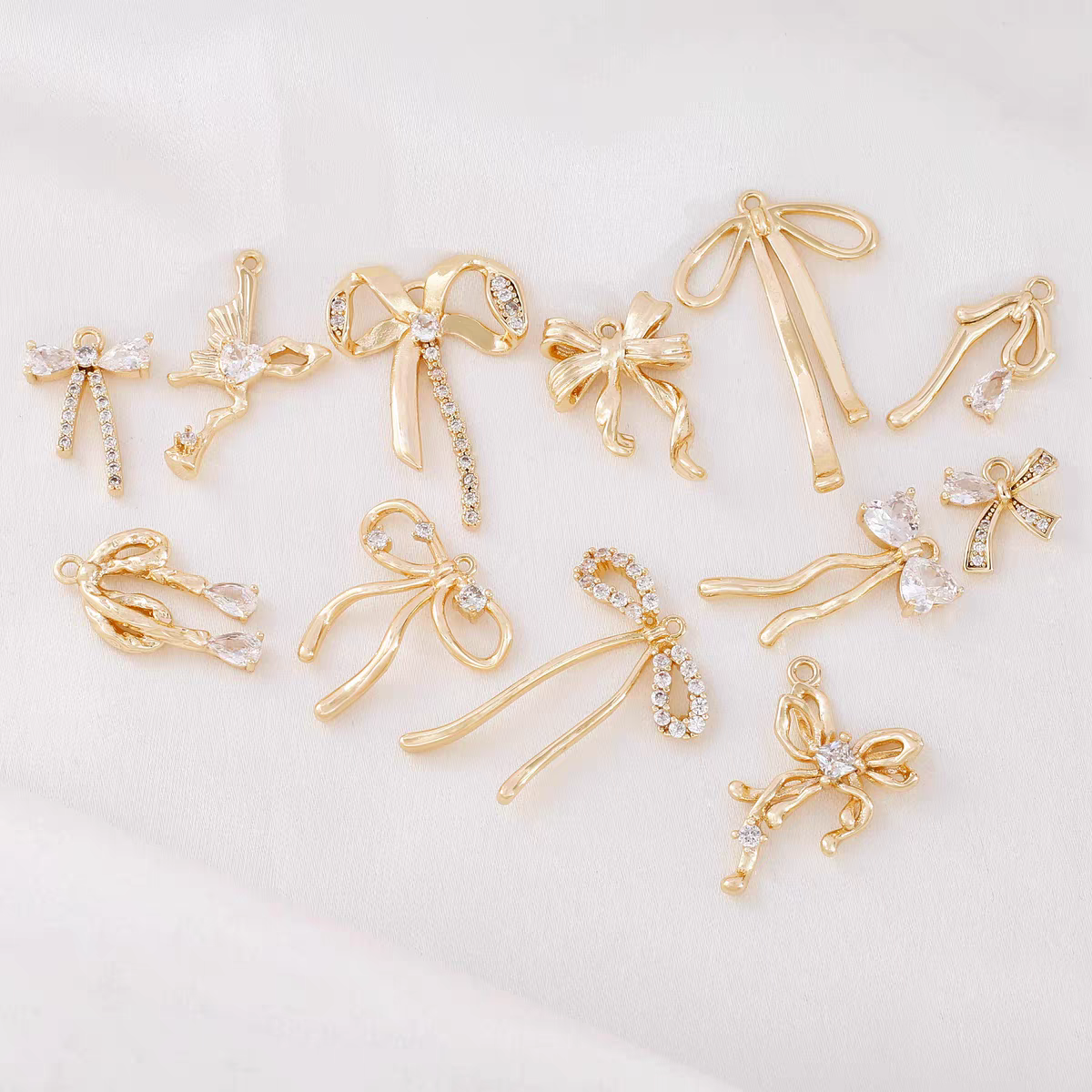 [WG1174] bow spacers & charms & pendants for jewelry diy