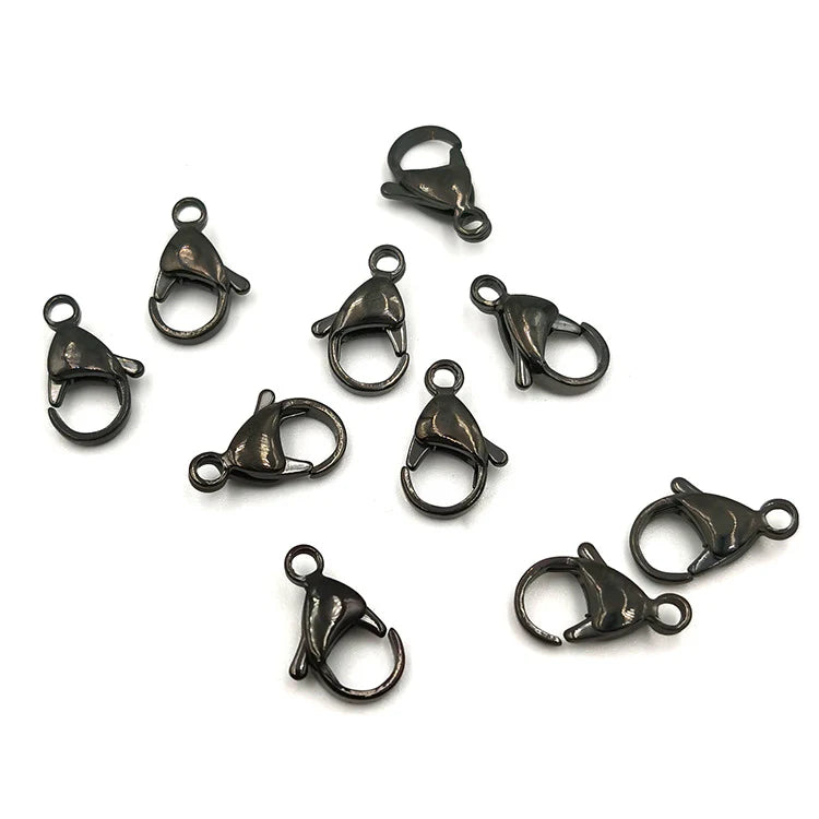 10pcs/Pack Lobster Clasp -Vacuum Plating Waterproof Stainless steel basic accessories