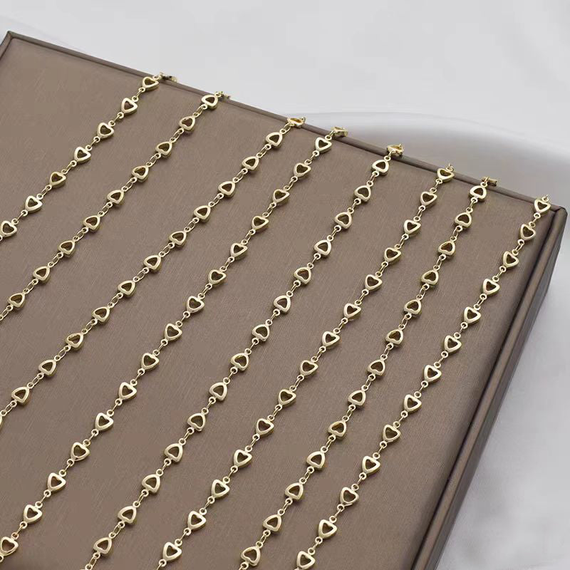 [WG1179] 1M cross chain & cross star chain & skeleton heart & skeleton diamond chain for jewelry diy