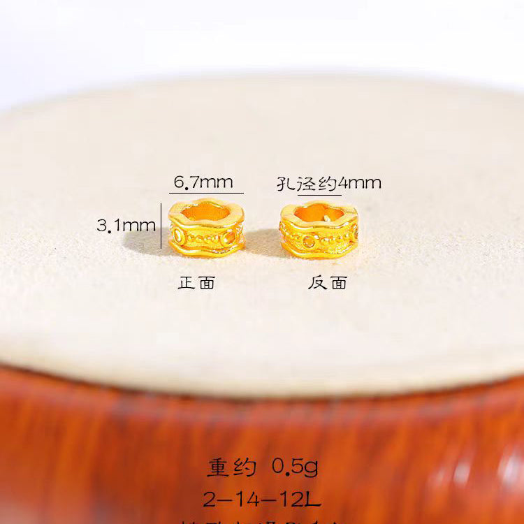 [WG1195] Zircon rainbow spacers for Jewelry diy charms