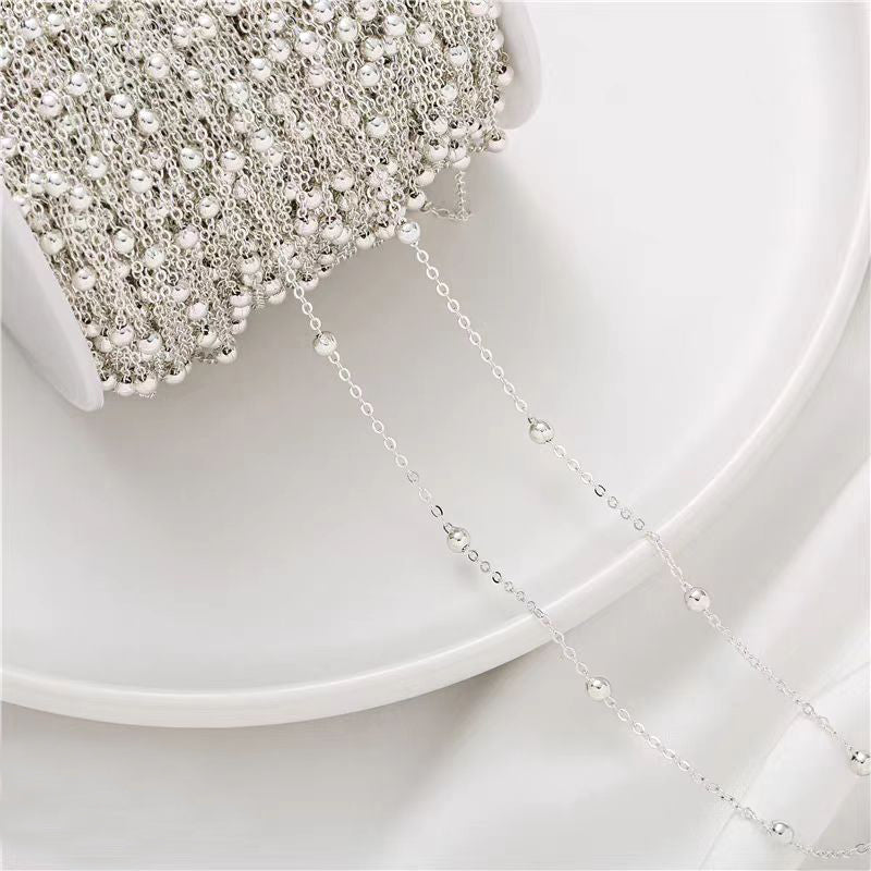 [WG1187] 1M or 90meter/roll beads & O Chain for Jewelry diy