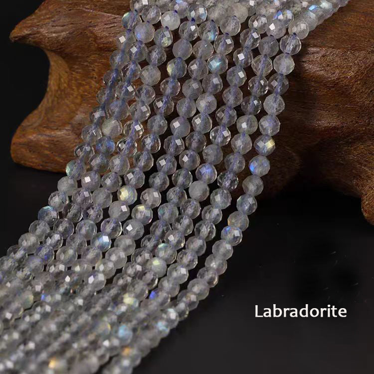[WG1096] Natural Labradorite Gemstone round facted
