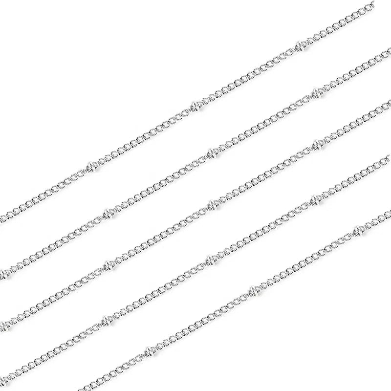 WG1009  Beads Chain-Vacuum Plating Waterproof Stainless steel diy chain