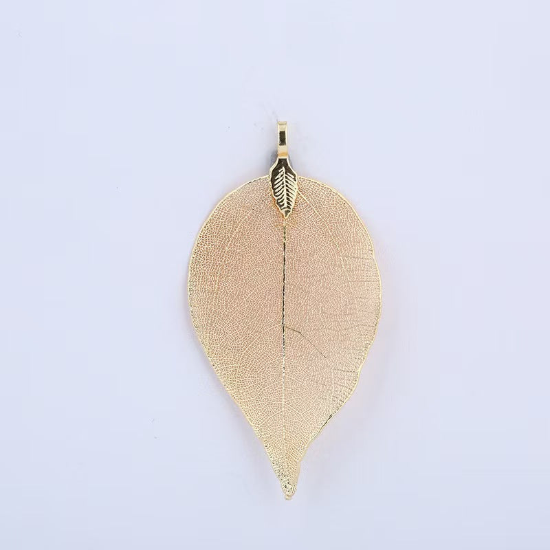 [WG1112] 10pcs Natural leaf with Multi copper plated