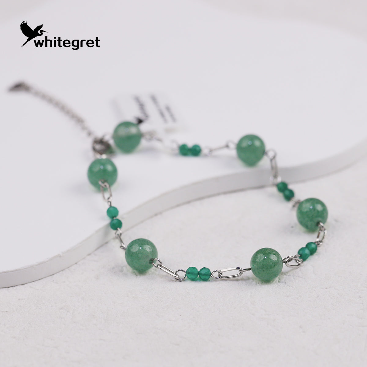 [WG0176] Handmade Green Strawberry Quartz Crystal Necklace