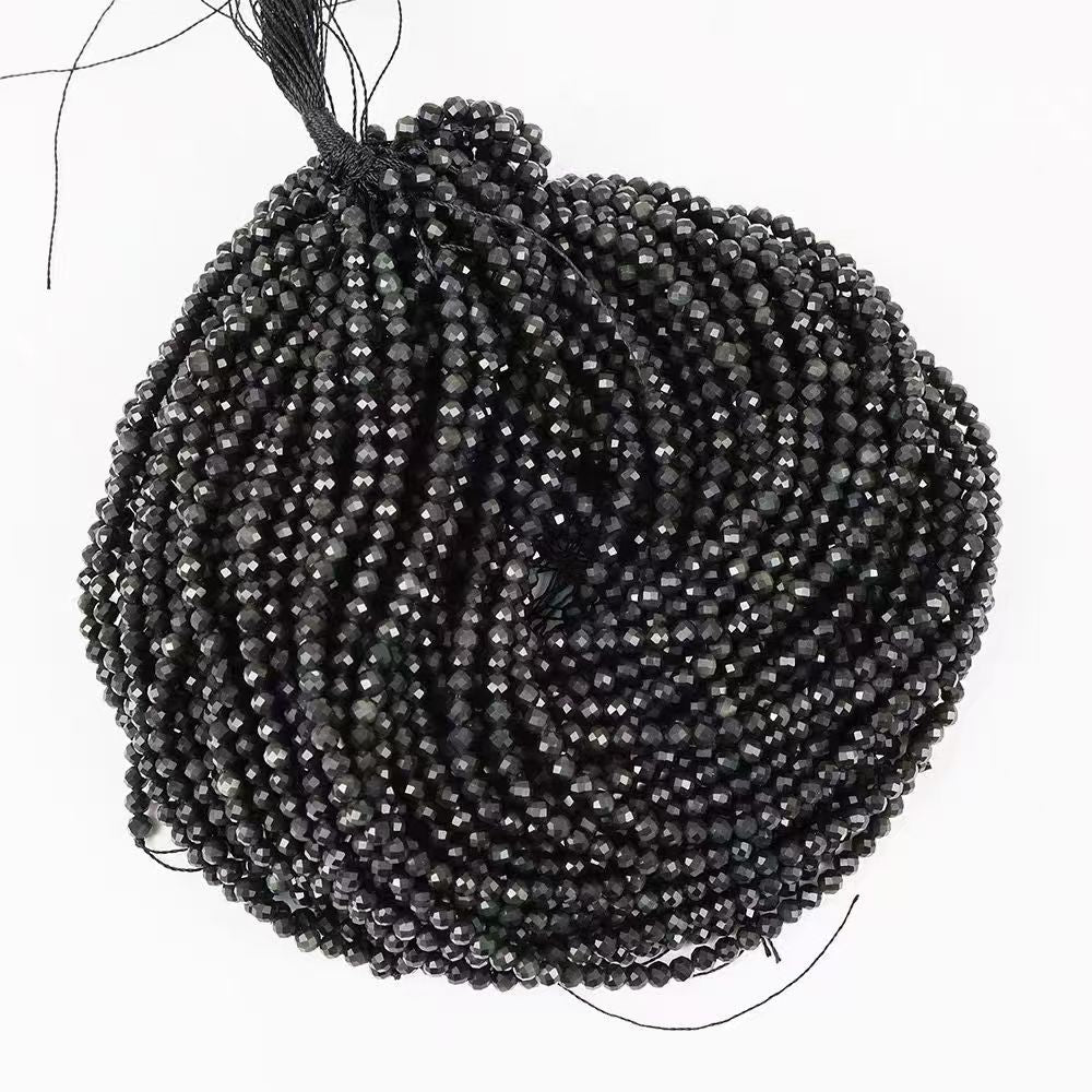 [WG1095] Natural black Obsidian