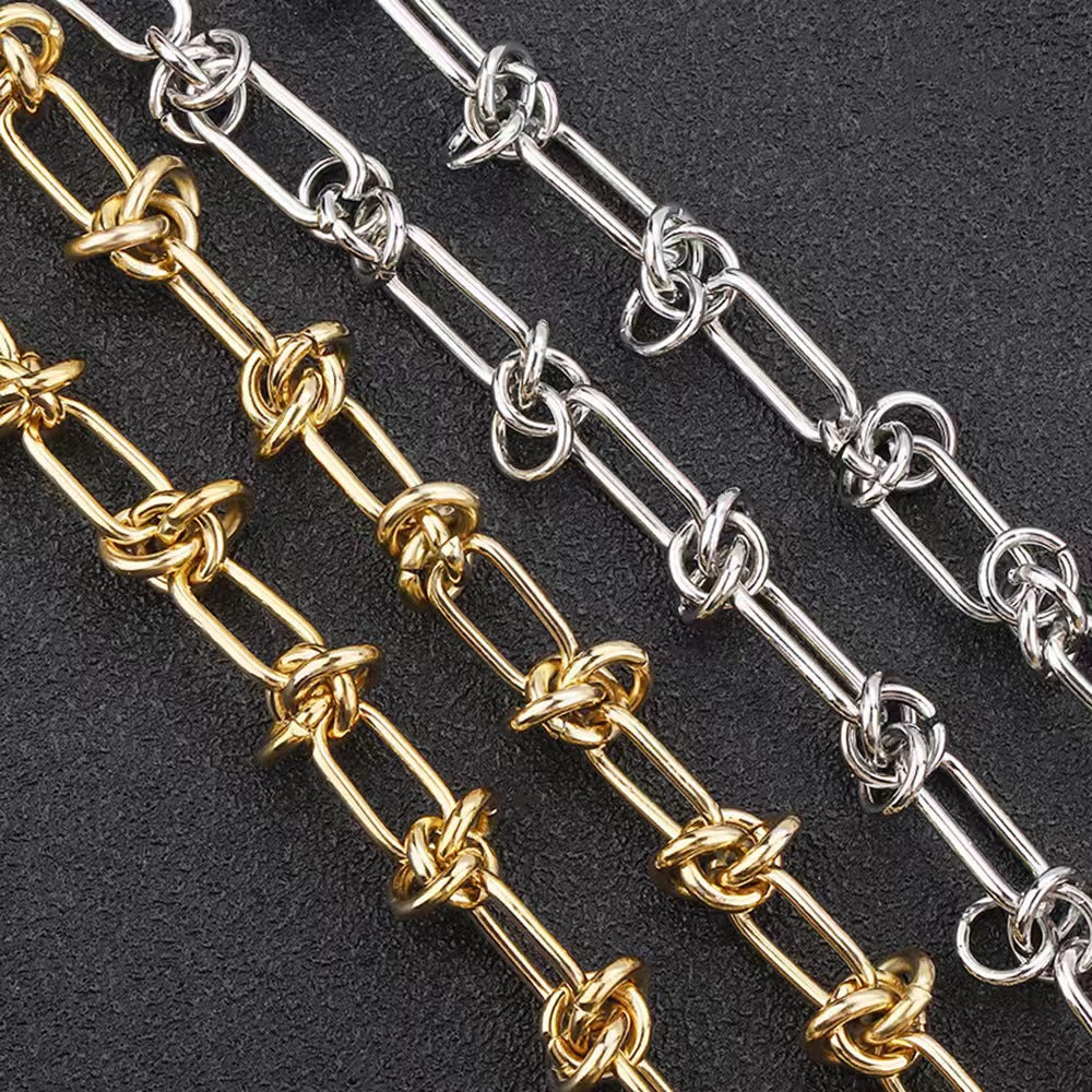 WG1018  Knot chain-Vacuum Plating Waterproof Stainless steel DIY chain