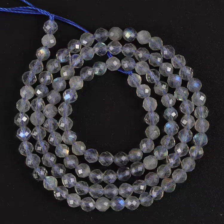 [WG1096] Natural Labradorite Gemstone round facted